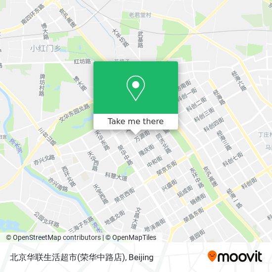 北京华联生活超市(荣华中路店) map