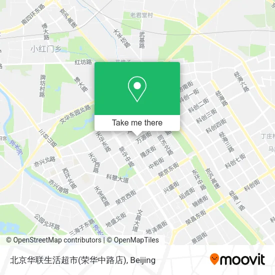 北京华联生活超市(荣华中路店) map