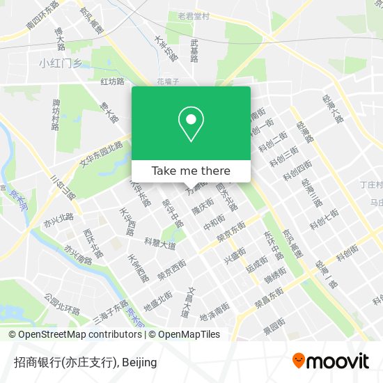 招商银行(亦庄支行) map
