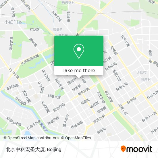 北京中科宏圣大厦 map