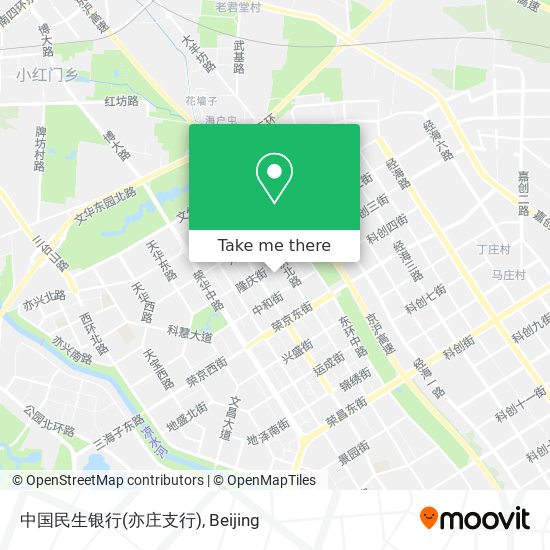 中国民生银行(亦庄支行) map