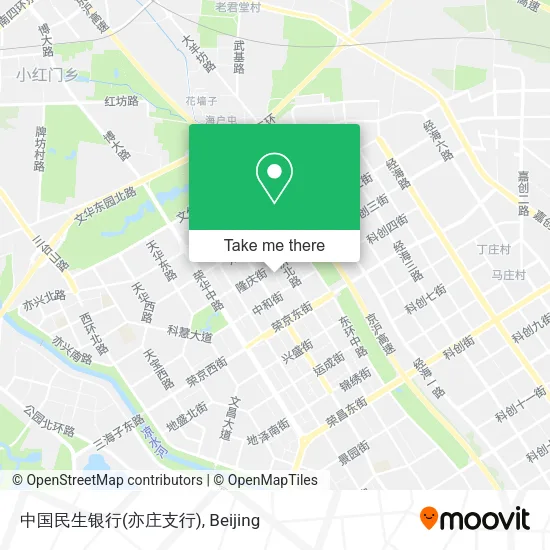 中国民生银行(亦庄支行) map