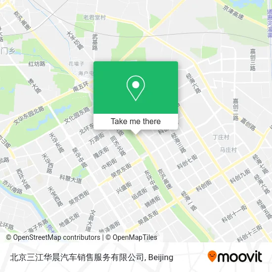 北京三江华晨汽车销售服务有限公司 map