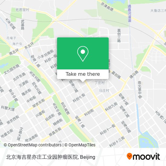 北京海吉星亦庄工业园肿瘤医院 map