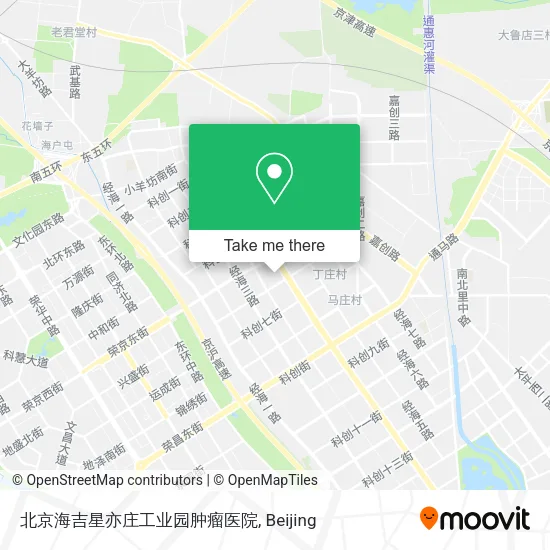 北京海吉星亦庄工业园肿瘤医院 map
