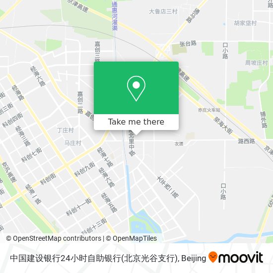 中国建设银行24小时自助银行(北京光谷支行) map