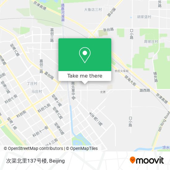 次渠北里137号楼 map