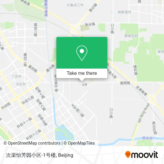 次渠怡芳园小区-1号楼 map