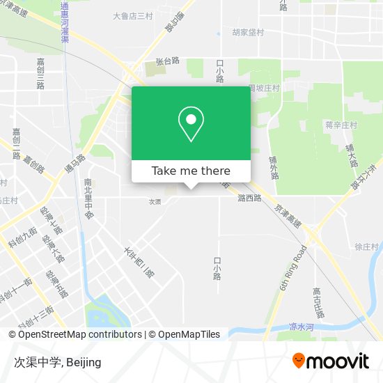 次渠中学 map