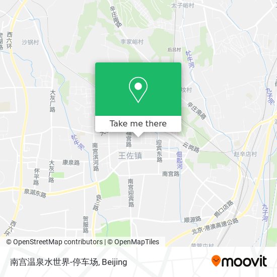 南宫温泉水世界-停车场 map