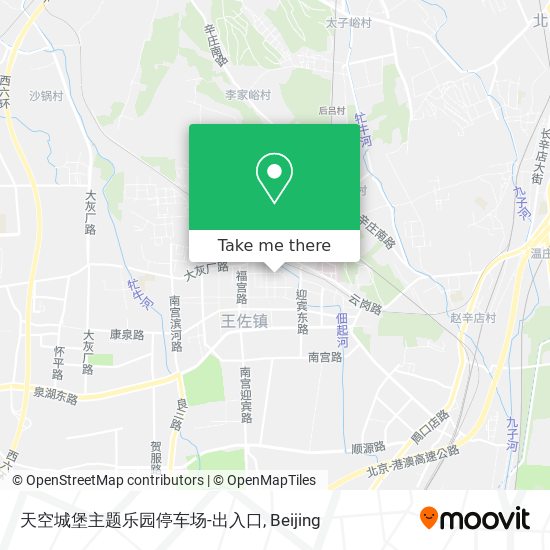 天空城堡主题乐园停车场-出入口 map