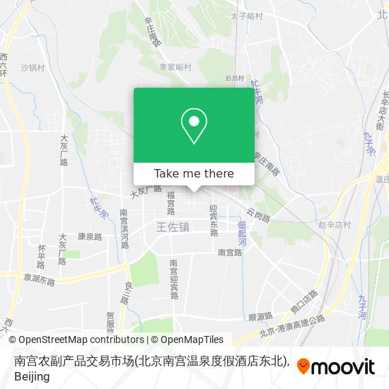 南宫农副产品交易市场(北京南宫温泉度假酒店东北) map
