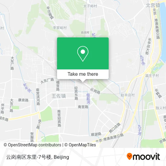 云岗南区东里-7号楼 map