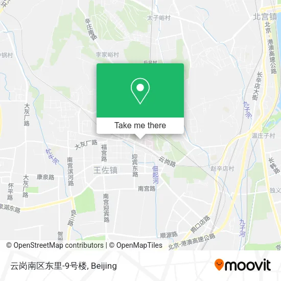 云岗南区东里-9号楼 map