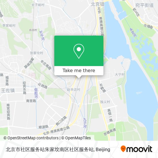 北京市社区服务站朱家坟南区社区服务站 map