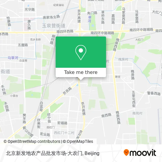 北京新发地农产品批发市场-大农门 map