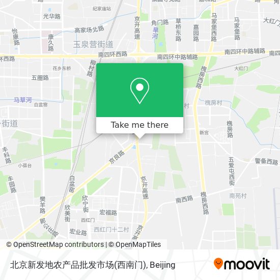 北京新发地农产品批发市场(西南门) map