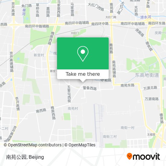 南苑公园 map