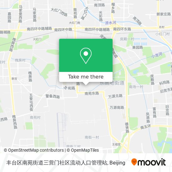 丰台区南苑街道三营门社区流动人口管理站 map