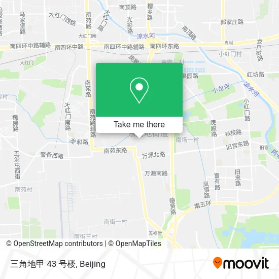 三角地甲 43 号楼 map