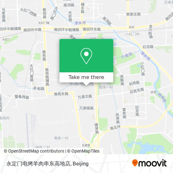 永定门电烤羊肉串东高地店 map
