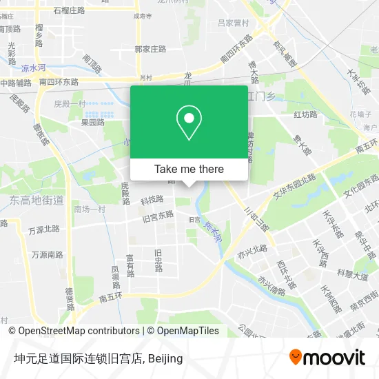 坤元足道国际连锁旧宫店 map