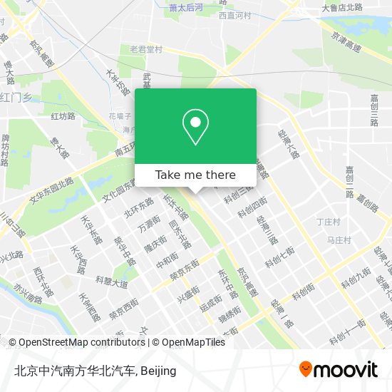 北京中汽南方华北汽车 map
