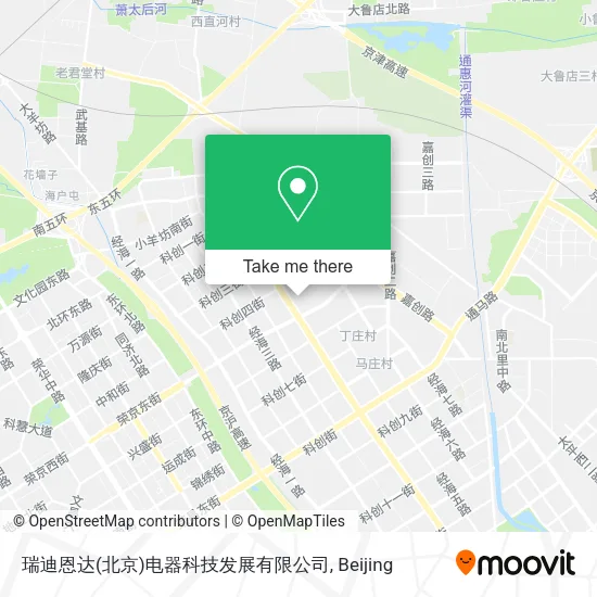 瑞迪恩达(北京)电器科技发展有限公司 map