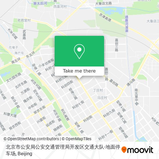 北京市公安局公安交通管理局开发区交通大队-地面停车场 map