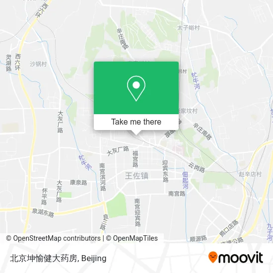 北京坤愉健大药房 map
