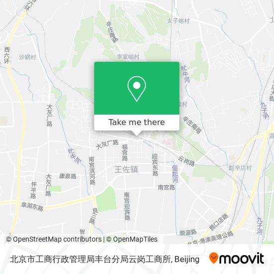 北京市工商行政管理局丰台分局云岗工商所 map