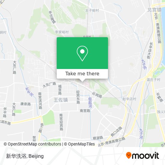 新华洗浴 map