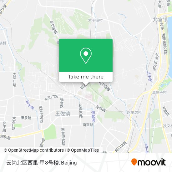 云岗北区西里-甲8号楼 map