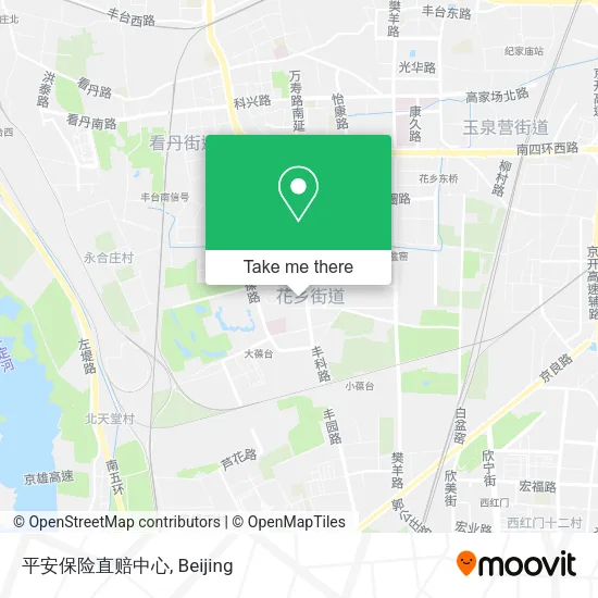 平安保险直赔中心 map