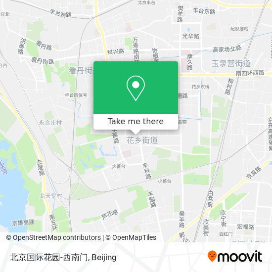 北京国际花园-西南门 map