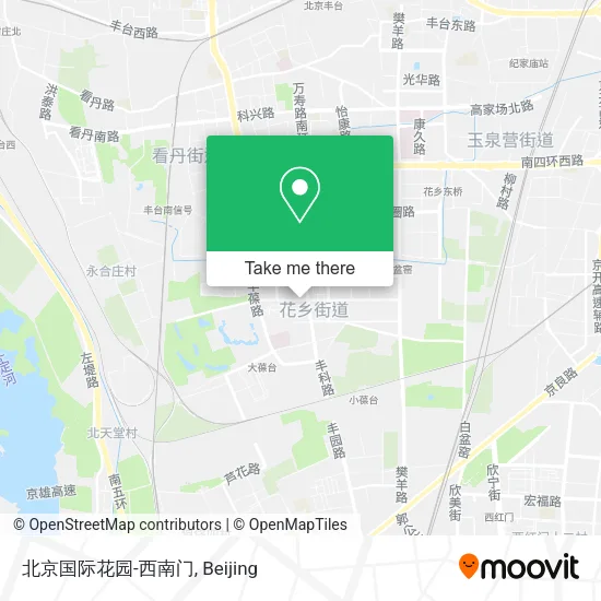 北京国际花园-西南门 map