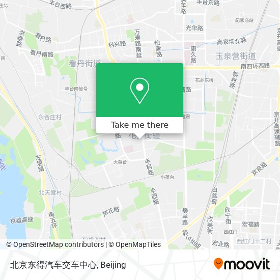 北京东得汽车交车中心 map
