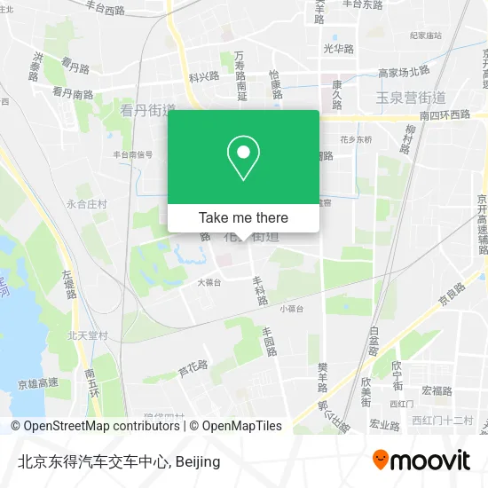北京东得汽车交车中心 map