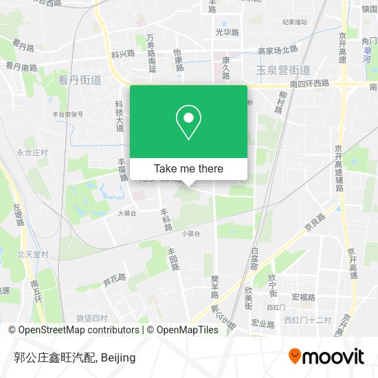 郭公庄鑫旺汽配 map