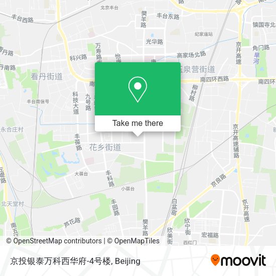 京投银泰万科西华府-4号楼 map