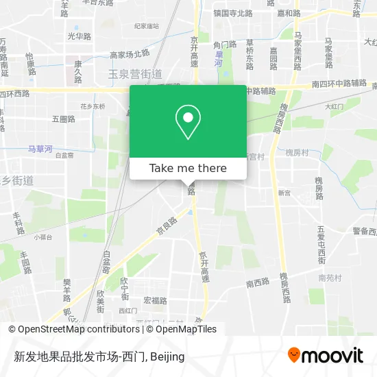 新发地果品批发市场-西门 map