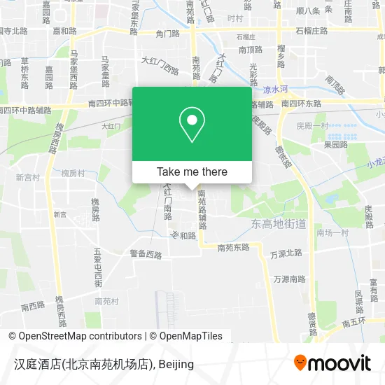 汉庭酒店(北京南苑机场店) map