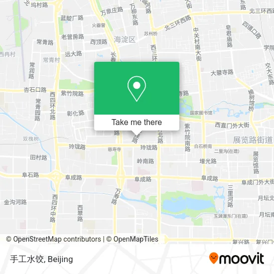 手工水饺 map