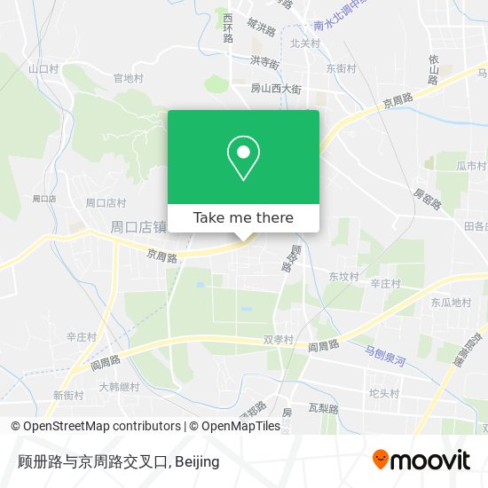 顾册路与京周路交叉口 map