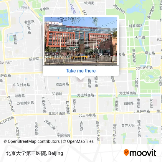北京大学第三医院 map