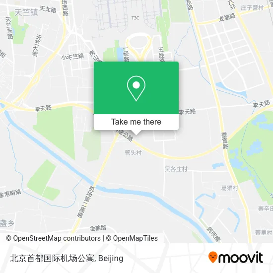 北京首都国际机场公寓 map