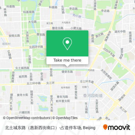 北土城东路（惠新西街南口）-占道停车场 map