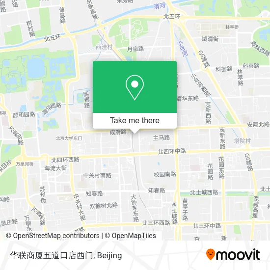 华联商厦五道口店西门 map