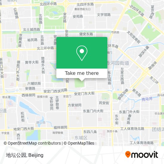 地坛公园 map