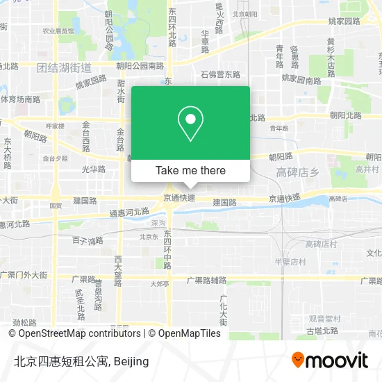 北京四惠短租公寓 map